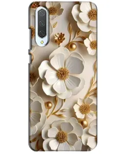 Чохол для Xiaomi CC9 з картинкою «Білі паперові квіти»