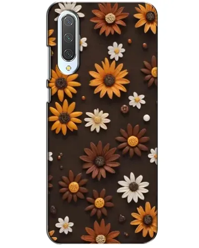 Чохол для Xiaomi CC9 з картинкою «Візерунок з маленьких соняшників»