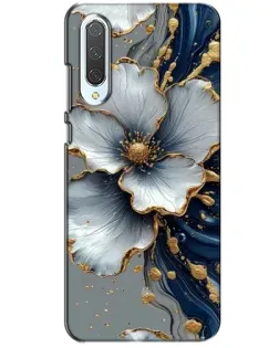 Чохол для Xiaomi CC9 з картинкою «Біла квітка та золотий флюїд»
