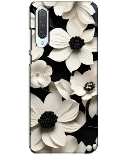 Чохол для Xiaomi CC9 з картинкою «Об'ємні білі квіти»