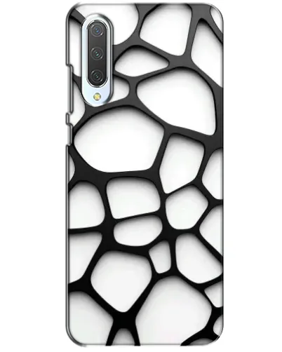Чохол для Xiaomi CC9 з картинкою «Біла об'ємна сітка»