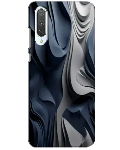 Чохол для Xiaomi CC9 з картинкою «Об'ємні сині складки»