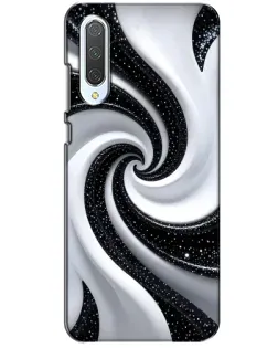 Чохол для Xiaomi CC9 з картинкою «Чорно-біла спіраль»