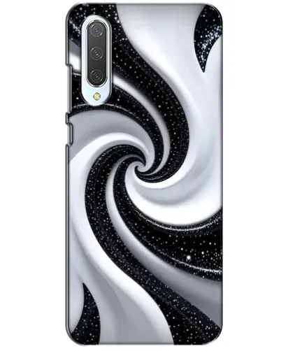 Чохол для Xiaomi CC9 з картинкою «Чорно-біла спіраль»