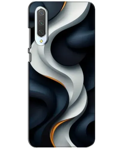Чохол для Xiaomi CC9 з картинкою «Об'ємні чорно-білі стрічки»