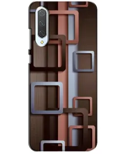 Чохол для Xiaomi CC9 з картинкою «Коричневі об'ємні квадрати»