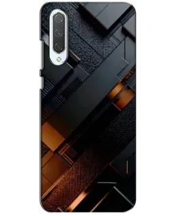Чохол для Xiaomi CC9 з картинкою «Чорні геометричні блоки»