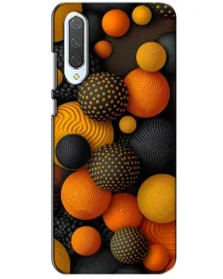 Чохол для Xiaomi CC9 з картинкою «Об'ємні помаранчеві сфери»