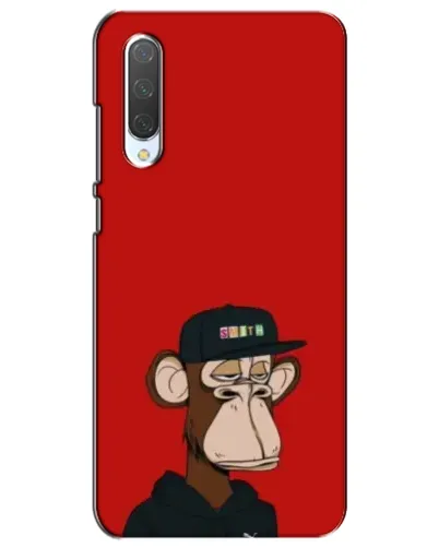 Чехол для Xiaomi Mi CC9e с картинкой «Bored Ape — красный фон»