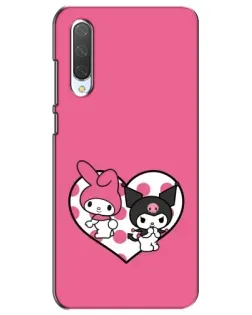 Чохол для Xiaomi Mi CC9e з картинкою «Kuromi та My Melody»