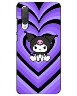 Чохол для Xiaomi Mi CC9e з картинкою «Kuromi та фіолетові серця»