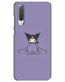 Чохол для Xiaomi Mi CC9e з картинкою «Kuromi на ліловому фоні»