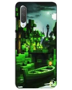 Чохол для Xiaomi Mi CC9e з картинкою «Minecraft лісовий пейзаж»