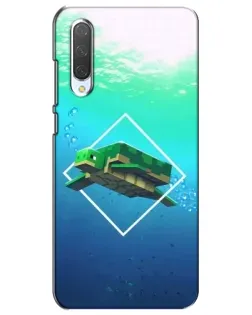 Чохол для Xiaomi Mi CC9e з картинкою «Черепаха Minecraft»