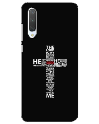 Чехол для Xiaomi Mi CC9e с картинкой «Текстовый крест» Чехол для Xiaomi Mi CC9e с картинкой «Текстовый крест»