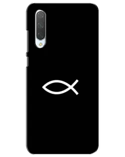 Чехол для Xiaomi Mi CC9e с картинкой «Символ рыбы Jesus» Чехол для Xiaomi Mi CC9e с картинкой «Символ рыбы Jesus»