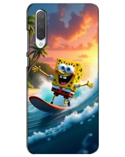 Чехол для Xiaomi Mi CC9e с картинкой «Губка Боб серфингист» Чехол для Xiaomi Mi CC9e с картинкой «Губка Боб серфингист»