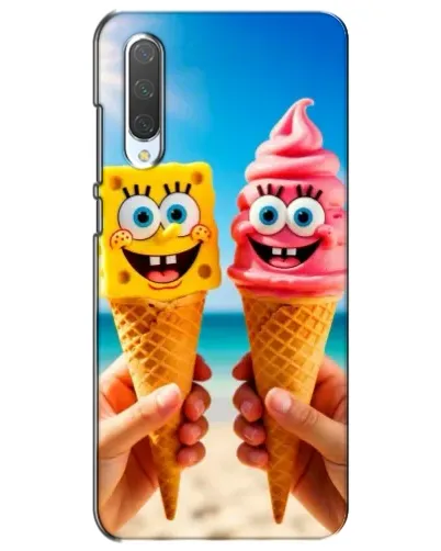 Чехол для Xiaomi Mi CC9e с картинкой «Спанч Боб мороженое» Чехол для Xiaomi Mi CC9e с картинкой «Спанч Боб мороженое»