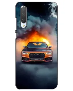 Чохол для Xiaomi Mi CC9e з картинкою «Audi у вогняному диму»
