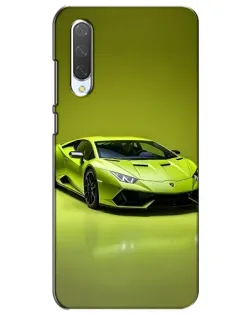Чохол для Xiaomi Mi CC9e з картинкою «Салатовий Lamborghini Huracan»