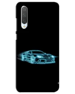 Чохол для Xiaomi Mi CC9e з картинкою «Неоновий контур Lamborghini»