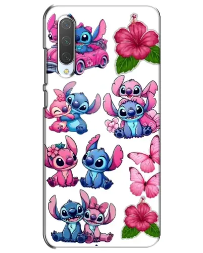 Чохол для Xiaomi Mi CC9e з картинкою «Стікери Stitch та Angel»