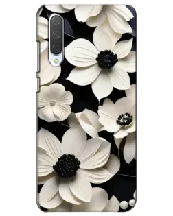Чехол для Xiaomi Mi CC9e с картинкой «Объемные белые цветы» Чехол для Xiaomi Mi CC9e с картинкой «Объемные белые цветы»
