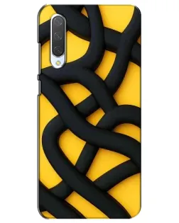 Чохол для Xiaomi Mi CC9e з картинкою «Чорне жовте переплетення» Чохол для Xiaomi Mi CC9e з картинкою «Чорне жовте переплетення»
