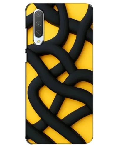 Чохол для Xiaomi Mi CC9e з картинкою «Чорне жовте переплетення» Чохол для Xiaomi Mi CC9e з картинкою «Чорне жовте переплетення»