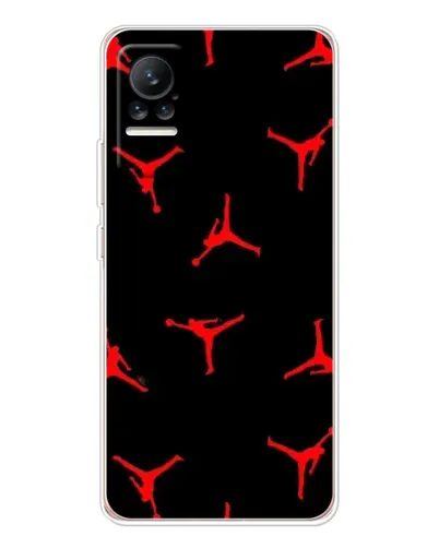 Чехол для Xiaomi Civi 1S с картинкой «Jordan Red Pattern»