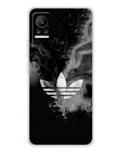 Чехол для Xiaomi Civi 1S с картинкой «Абстрактный дым Adidas»