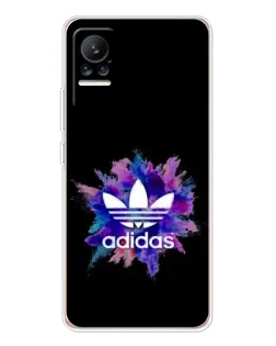 Чехол для Xiaomi Civi 1S с картинкой «Взрыв красок Adidas»