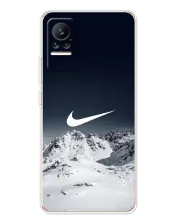 Чехол для Xiaomi Civi 1S с картинкой «Nike — зимние горы» Чехол для Xiaomi Civi 1S с картинкой «Nike — зимние горы»
