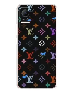 Чехол для Xiaomi Civi 1S с картинкой «Цветная монограмма LV»