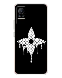 Чехол для Xiaomi Civi 1S с картинкой «Цветочная монограмма»