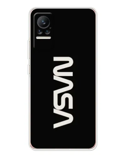Чехол для Xiaomi Civi 1S с картинкой «NASA — вертикальный логотип» Чехол для Xiaomi Civi 1S с картинкой «NASA — вертикальный логотип»