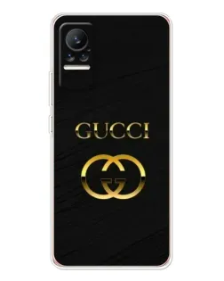 Чехол для Xiaomi Civi 1S с картинкой «Золотой логотип Gucci»