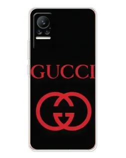 Чехол для Xiaomi Civi 1S с картинкой «Gucci — красный логотип»