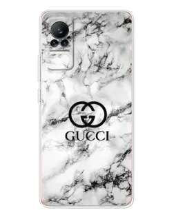 Чехол для Xiaomi Civi 1S с картинкой «Gucci — мраморный шик»