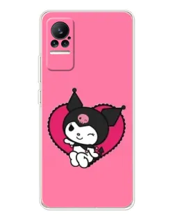Чехол для Xiaomi Civi 1S с картинкой «Kuromi — любовь в сердце»