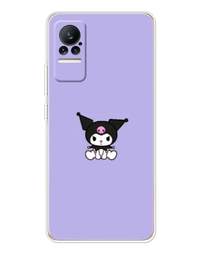 Чехол для Xiaomi Civi 1S с картинкой «Kuromi — фиолетовый минимализм»