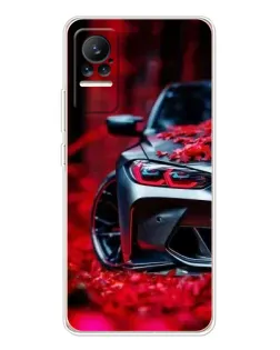 Чохол для Xiaomi Civi 1S з картинкою «Спортивна BMW та квіти» Чохол для Xiaomi Civi 1S з картинкою «Спортивна BMW та квіти»
