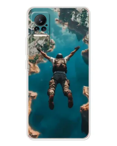 Чехол для Xiaomi Civi 1S с картинкой «PUBG — свободное падение»