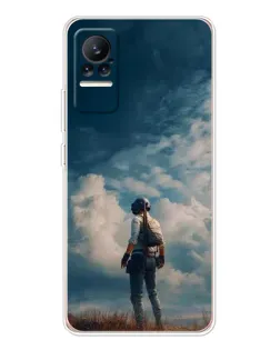 Чехол для Xiaomi Civi 1S с картинкой «Герой PUBG на скале» Чехол для Xiaomi Civi 1S с картинкой «Герой PUBG на скале»