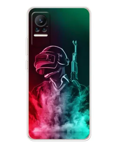 Чехол для Xiaomi Civi 1S с картинкой «PUBG — огненный воин»