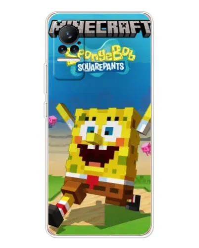 Чехол для Xiaomi Civi 1S с картинкой «Губка Боб Minecraft» Чехол для Xiaomi Civi 1S с картинкой «Губка Боб Minecraft»