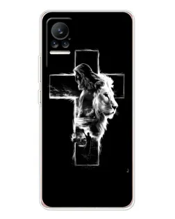 Чехол для Xiaomi Civi 1S с картинкой «Сияющий крест Jesus»