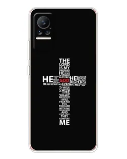 Чехол для Xiaomi Civi 1S с картинкой «Текстовый крест»