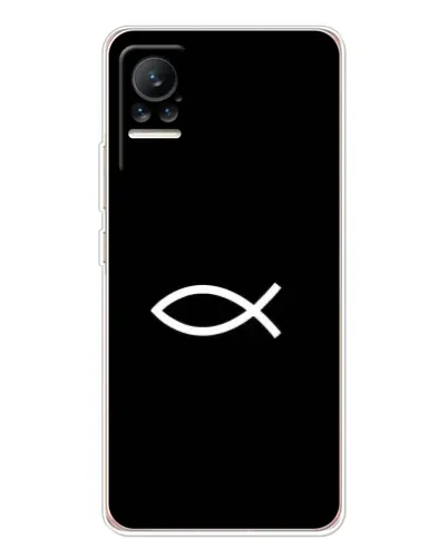 Чехол для Xiaomi Civi 1S с картинкой «Символ рыбы Jesus» Чехол для Xiaomi Civi 1S с картинкой «Символ рыбы Jesus»