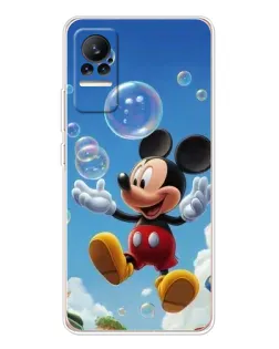 Чохол для Xiaomi Civi 1S з картинкою «Mickey та мильні бульбашки»